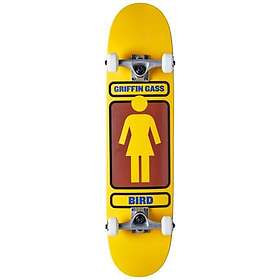 Komplett Girl Skateboard (Griffin Gass) Gul 7,75"