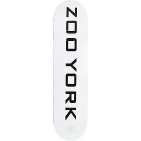 Zoo York Classic Logo Block Skateboard Bräda (Blanc) Vit 8"