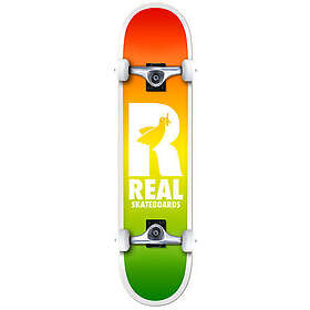 Real Be Free Fades Komplett Skateboard (Orange) Orange 7,75"