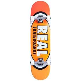 Real Team Edition Oval Komplett Skateboard (Orange) Orange 7,75"