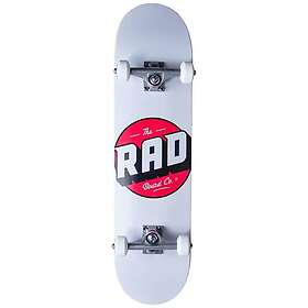 RAD Skateboards Logo Progressive Komplett Skateboard (Vit) Vit 8"
