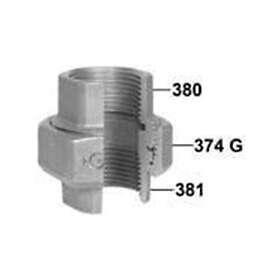 Georg-Fischer Union galvanized for f taper seat 2 1/2