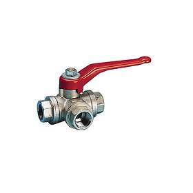 Pettinaroli Three way fullway ball valve 82% flow "t" port ball 1/2