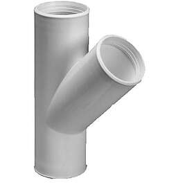 Purus branch pipe 45° 32 mm white pp/tpe