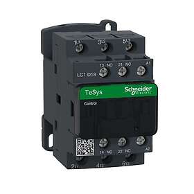Schneider Electric Tesys d contactor lc1d18b7 3p 18a ac-3 7,5kw@400v 1no+1nc aux contact 24v 50/60hz ac coil