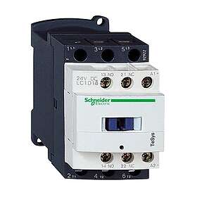 Schneider Electric Tesys d contactor lc1d18bd 3p 18a ac-3 7,5kw@400v 1no+1nc aux contact 24v dc coil