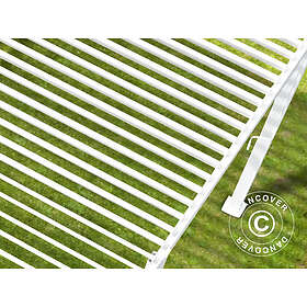 Dancover Bioklimatisk pergola paviljong Trädgårdspaviljong San Marino 3x6m, Vit