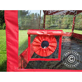 Dancover Hopfällbart garage, FleX Carcover, 3x6m, Röd