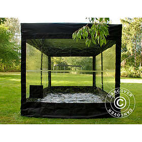 Dancover Hopfällbart garage, FleX Carcover, 2,5x5m, Svart