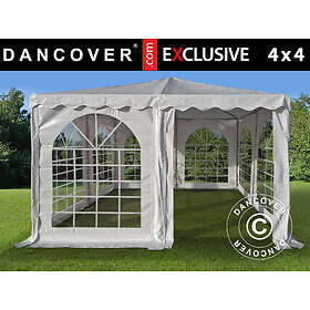 Dancover Pagoda tält Exclusive 4x4m PVC, Vit