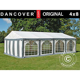 Dancover Partytält Festtält Original 4x8m PVC, Grey/Vit