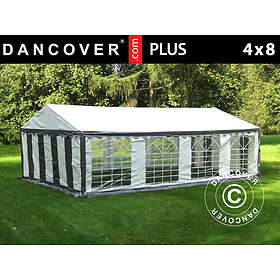 Dancover Partytält Festtält PLUS 4x8m PE, Grey/Vit