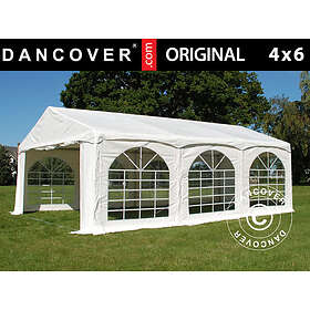 Dancover Partytält Festtält Original 4x6m PVC, "Arched", Vit