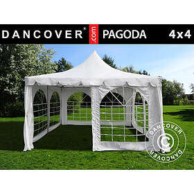Dancover Partytält Festtält Pagoda 4x4m, Vit