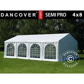 Dancover Partytält Festtält SEMI PRO Plus 4x8m PVC, Vit