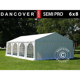 Dancover Partytält Festtält SEMI PRO Plus 6x8m PVC, Vit