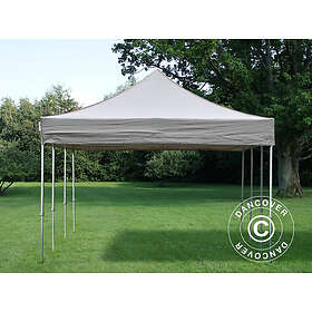 Dancover Snabbtält Depåtält Easy-up tält Eventtält Partytält FleXtents PRO 4x6m Latte, inkl. 8 sidor