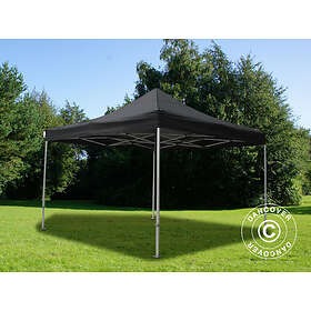 Dancover Snabbtält Depåtält Easy-up tält Eventtält Partytält FleXtents Steel 4x4m Svart