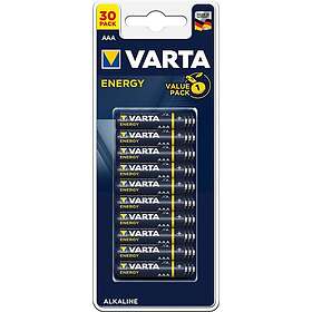 Varta AAA Alkaliska Batterier 1,5V, 30-pack