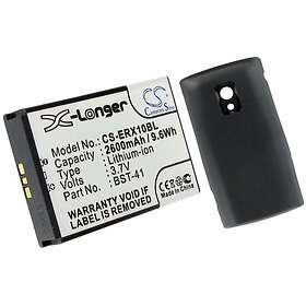 Batteri till BST-41 Xperia X10 ersättningsbatteri 2600 mAh