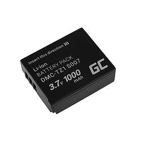 Batteri till Panasonic Lumix DMC-TZ1, 3.7V 1000mAh