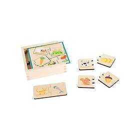 Small Foot Wooden Puzzle Animals and their Food Trä