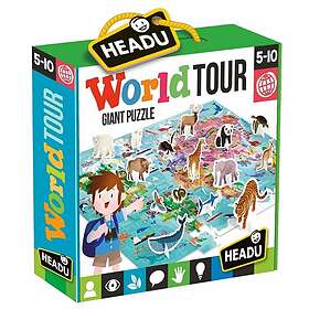 Headu Jigsaw Puzzle World with 3D Elements 108st. 3D pusselspel