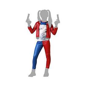 Kostym Blodig harlekinfigur Blå Barn 7-9 år