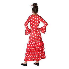 Maskeraddräkt för barn Kvinnlig Sevillabo Röd 3-4 år