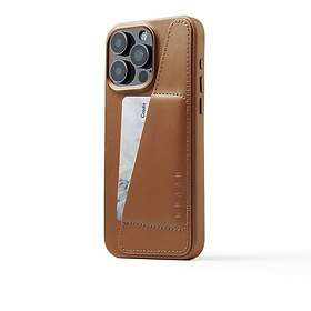 Mujjo Full Leather Wallet Case (iPhone 15 Pro Max) Blå
