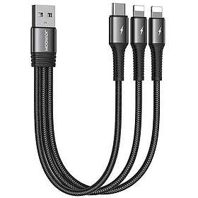Joyroom USB-A 3-in-1 Cable (2x lightning, 1x USB-C)