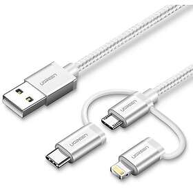 Ugreen USB-A 3-in-1 Cable (Lightning/MicroUSB/USB-C)