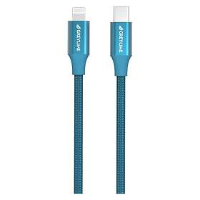 GreyLime Braided USB-C to MFI Lightning Cable Blå 2 meter