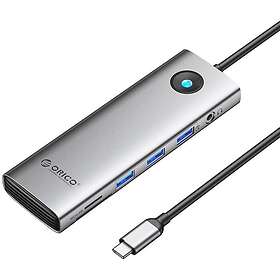 Orico PW11-10P USB-C 10-in-1 Multifunction Hub Silver