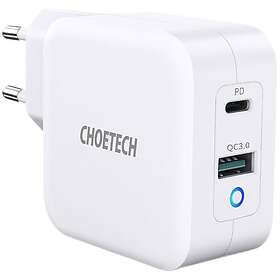 Cecotec Choetech PD8002 65W 2-Port PD Charger GaN USB-C Cable
