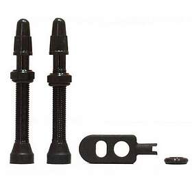 Square Momum Tav Presta Base Valves 2 Units Röd,Svart 44 mm