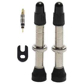 PNK Tubeless Presta Valves 2 Units Silver 45 mm