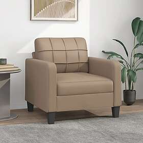 vidaXL Fåtölj Cappuccino 60 cm konstläder 359111