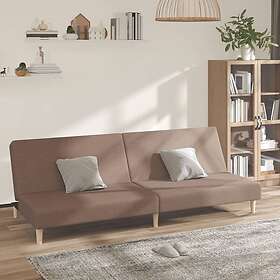 vidaXL Sovesofa 2-sæders taupe tyg 337284
