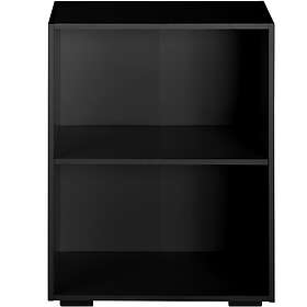 TecTake Bokhylla Lexi 2 hyllplan svart