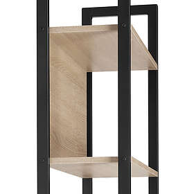 TecTake Hylla Westport 62x24x165,5cm Industriellt lätt trä, ek Sonoma