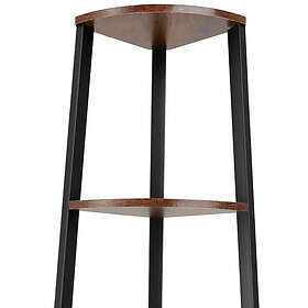 TecTake Hörnhylla Newbridge 34x34x125cm Industriellt mörkt trä