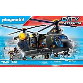 9127 secouristes des montagnes avec hélicoptère, playmobil city