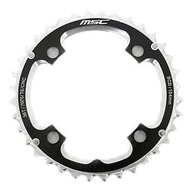 MSC Cnc Alu7075 4 Arm 104 Bcd Pl36tb Chainring Svart 28t