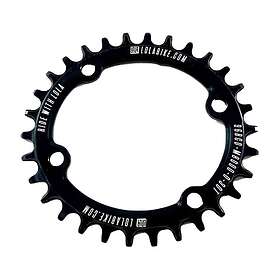 Lola M8000 Asimetric 96 Bcd Oval Chainring Svart 32t