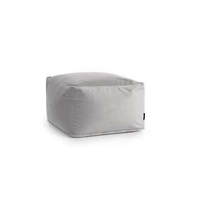 SLOWDOWN Softbox Barcelona sittpuff fyrkantig sammet (Färg: White Grey)