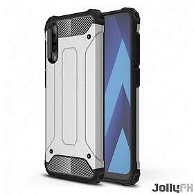 JollyFX Hybrid Armor Case Tufft Robust Skal till Samsung Galaxy A50 Silver