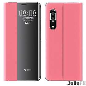 JollyFX New Sleep Case Bookcase Type Case med kickstand-funktion för Huawei P30 Pro Rosa