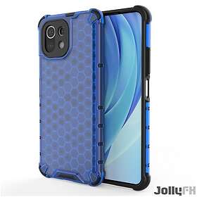 JollyFX Honeycomb Case pansarskydd med TPU Bumper för Xiaomi Mi 11 Lite 5G Blå