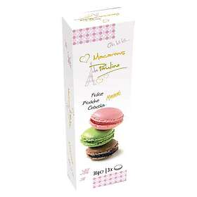 Pauline Macarons Presentask 3-Pack Choklad, Jordgubb & Pistage 3-Pack